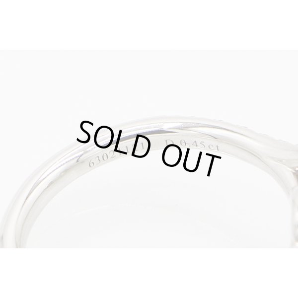 ティファニー　PT950 ソレスト クッションカット ダイアイリリング 5.90g　刻印(2)