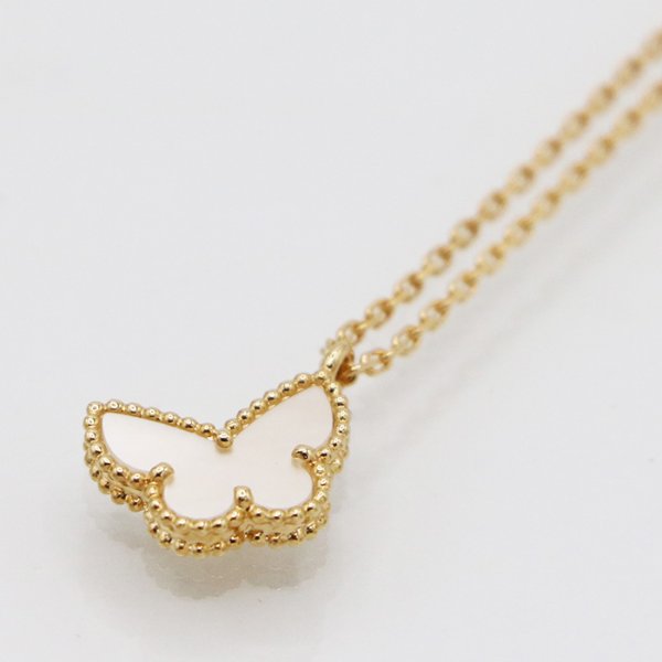 ヴァンクリーフ＆アーペル　750YG スウィート パピヨンペンダントネックレス 3.00g