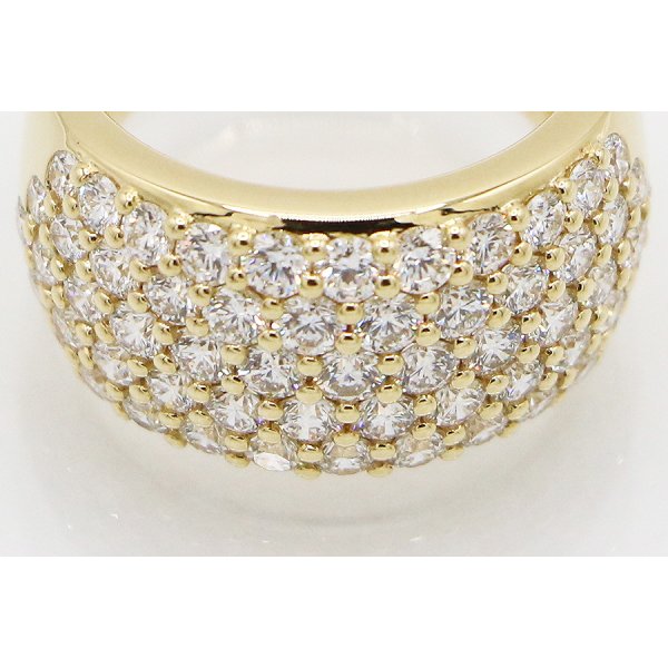ミキモト　K18 ダイアイリリング 2.77ct 10.90g　拡大
