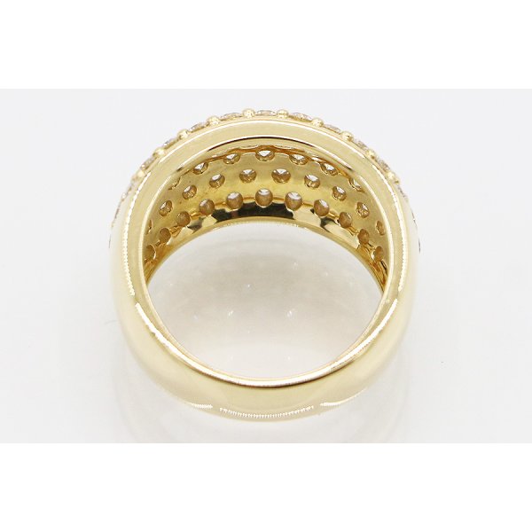 ミキモト　K18 ダイアイリリング 2.77ct 10.90g　内側