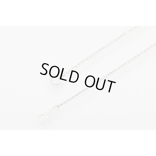 ミキモト　K18WG/PG エナメル パール ダイアイリペンダントネックレス 8.80g　留め具外したイメージ