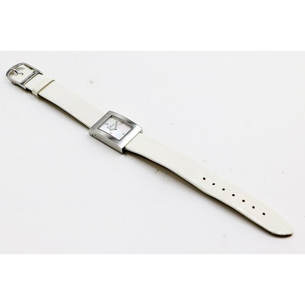 ディオール　マリス　Ｄ７８－１０９　シェル文字盤　替えベルト白　表面状態