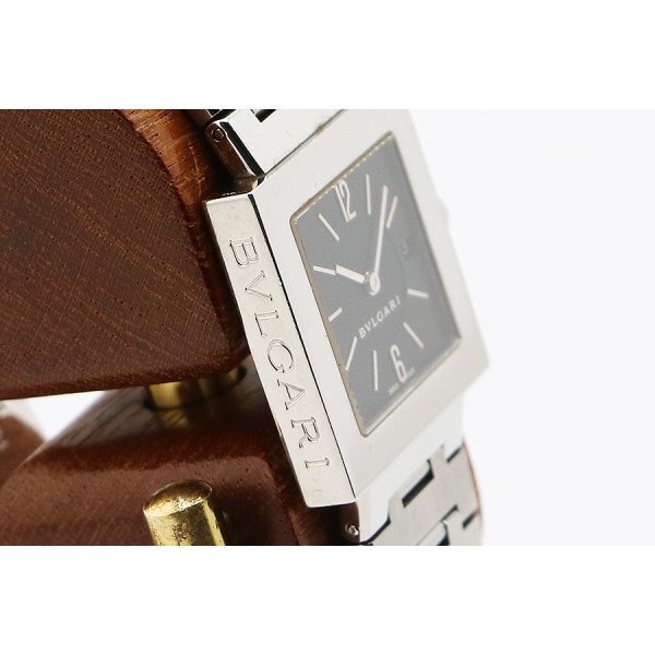 ブルガリ　クアドラ　ＡＱ２７ＳＳ　黒文字盤　サイド拡大