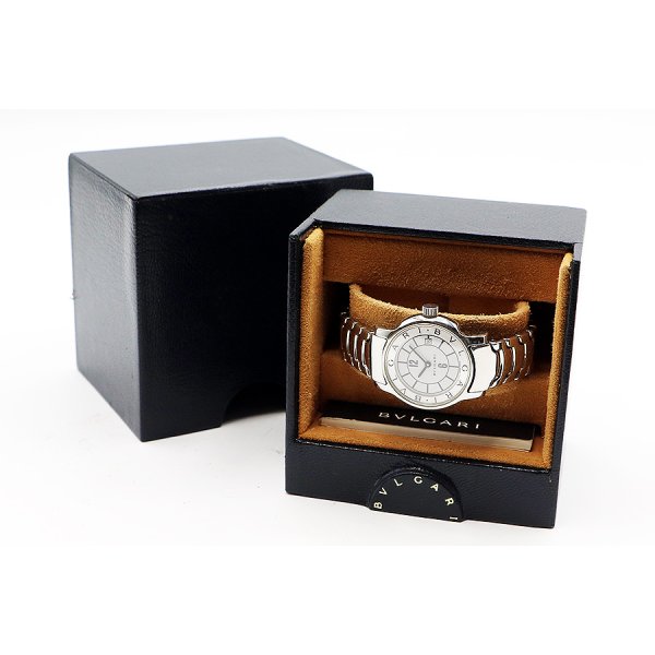 ブルガリ　ソロテンポ　ＳＴ２９Ｓ　白文字盤　箱