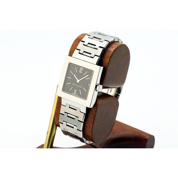 ブルガリ　クアドラ　ＡＱ２７ＳＳ　黒文字盤　サイド