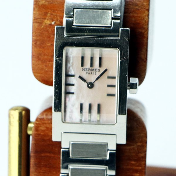 エルメス　タンデム　ＴＡ１．２１０　ピンクシェル文字盤