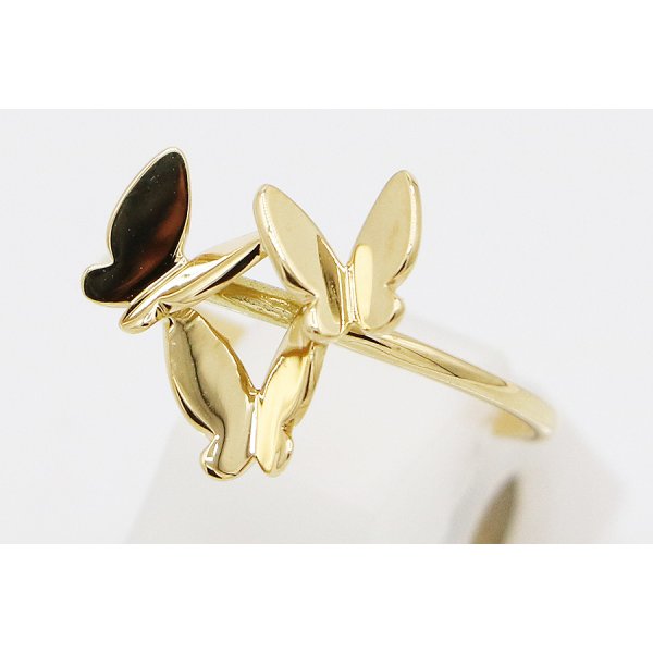 アーカー　K18 パピヨンブリリアン リング 1.80g　サイド