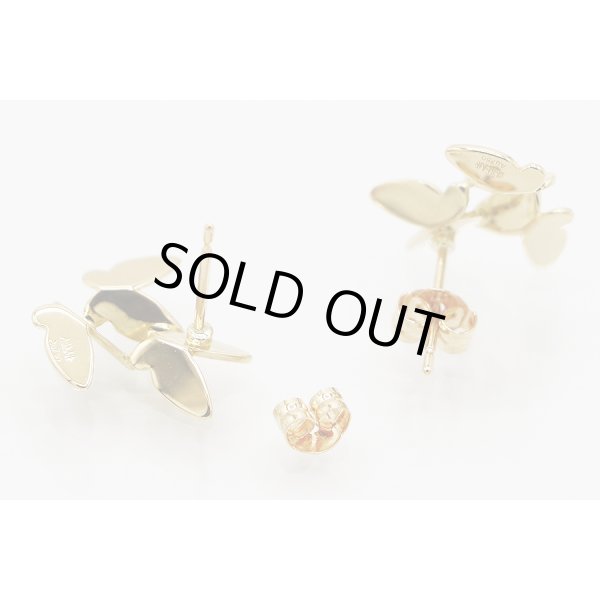 アーカー　K18 パピヨンブリリアン ピアス 2.30g　留め具