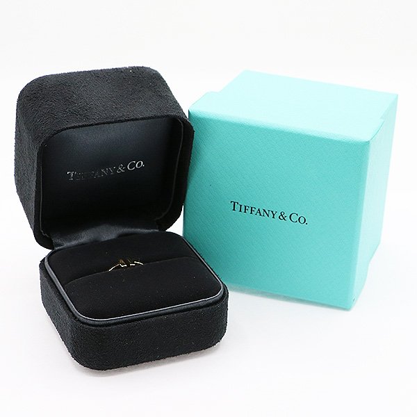 ティファニー　750YG ティファニーT ワイヤーリング 2.70g　箱
