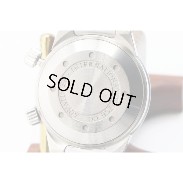 ＩＷＣ　アクアタイマー　ＩＷ３５４８０５　黒文字盤　２ツリューズ　裏面拡大