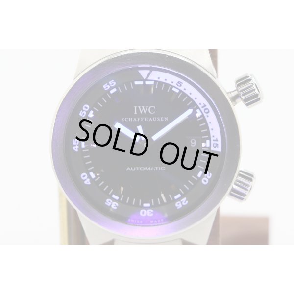 ＩＷＣ　アクアタイマー　ＩＷ３５４８０５　黒文字盤　２ツリューズ　ライト