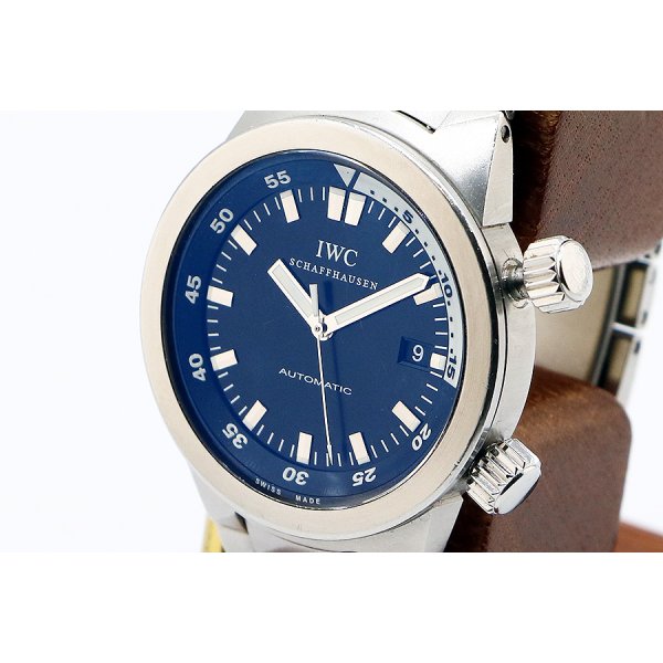 ＩＷＣ　アクアタイマー　ＩＷ３５４８０５　黒文字盤　２ツリューズ　サイド拡大