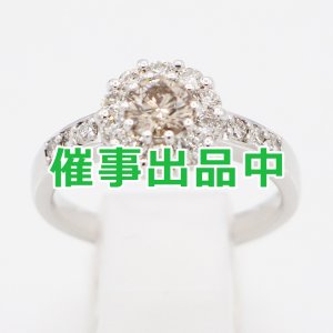画像: K18WG ダイアイリリング 1.00ct 5.00g