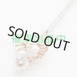 画像: ミキモト　K18WG/PG エナメル パール ダイアイリペンダントネックレス 8.80g