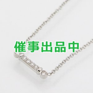 画像: ティファニー PT950 フルール ド リス キー バー ダイアイリネックレス 2.70g