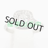 画像: ティファニー　PT950 ソレスト クッションカット ダイアイリリング 5.90g