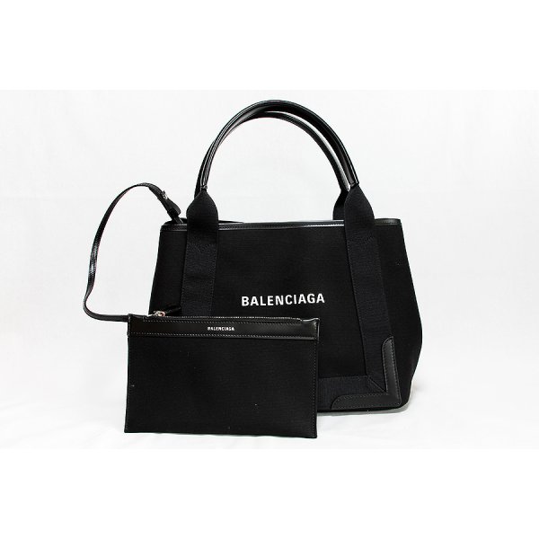 バレンシアガ　ネイビーカバスS 339933 ブラック　ポーチ