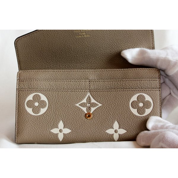 ルイ・ヴィトン　ポルトフォイユ・サラ NM M81049 トゥルトレール クレーム　カードケース