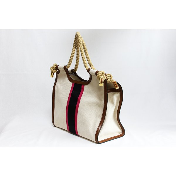 マルニ　ロープハンドルバック BMMP0024U4 ベージュ　サイド