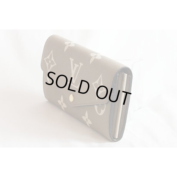 ルイ・ヴィトン　ポルトフォイユ・サラ NM M81049 トゥルトレール クレーム　サイド