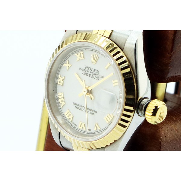 ロレックス　７９１７３　白ローマン文字盤　サイド拡大