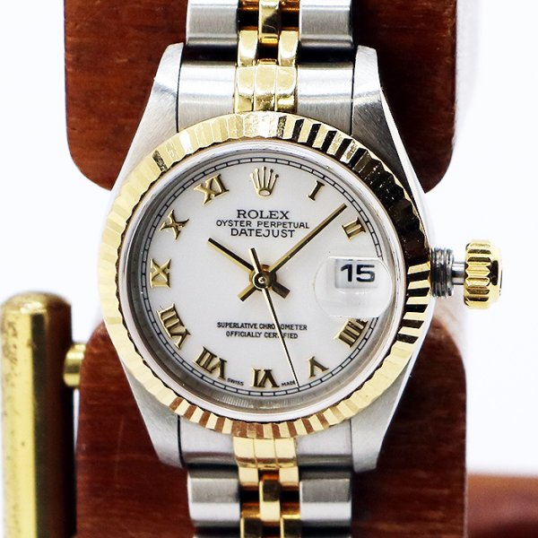 ロレックス　７９１７３　白ローマン文字盤