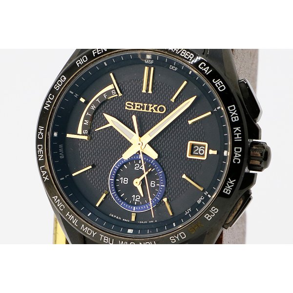 セイコー　ブライツ　ＳＡＧＡ２５７　黒文字盤 日ハム大谷祥平２０１７年限定モデル　表面拡大