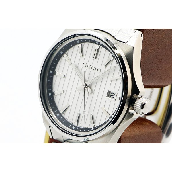 セイコー　コレクション　ＳＢＴＨ００１　銀文字盤　サイド拡大