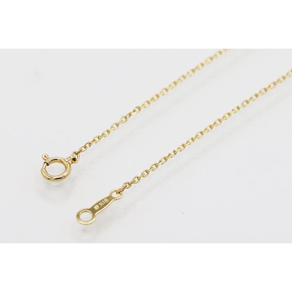 ミキモト　K18 3P パールダイアイリペンダントネックレス 4.10g　留め具外したイメージ