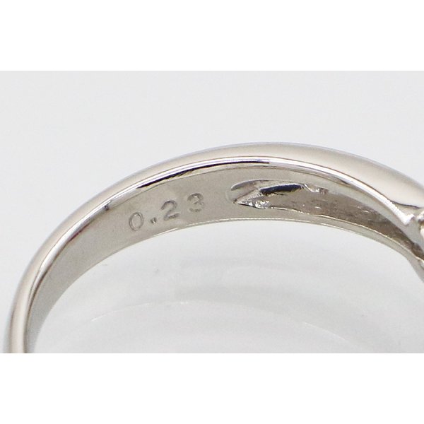 タサキ　PT900 ルビーダイアイリリング 1.14ct 0.23ct 5.00g　刻印(2)