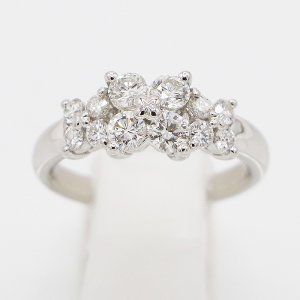 画像: タサキ PT900 ダイアイリリング 0.87ct 6.10g
