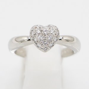 画像: ミキモト　PT950 ダイアイリリング 0.19ct 6.70g