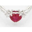 タサキ　PT900 ルビーダイアイリリング 1.14ct 0.23ct 5.00g　拡大