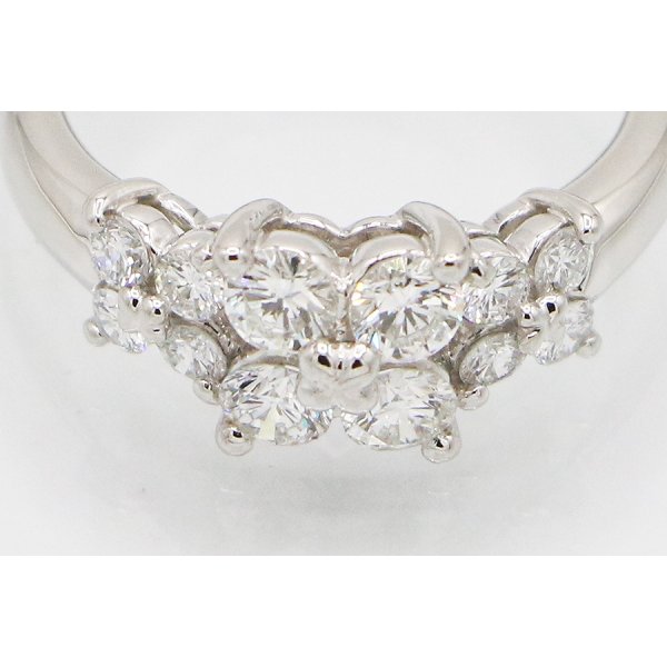 タサキ　PT900 ダイアイリリング 0.87ct 6.10g　拡大