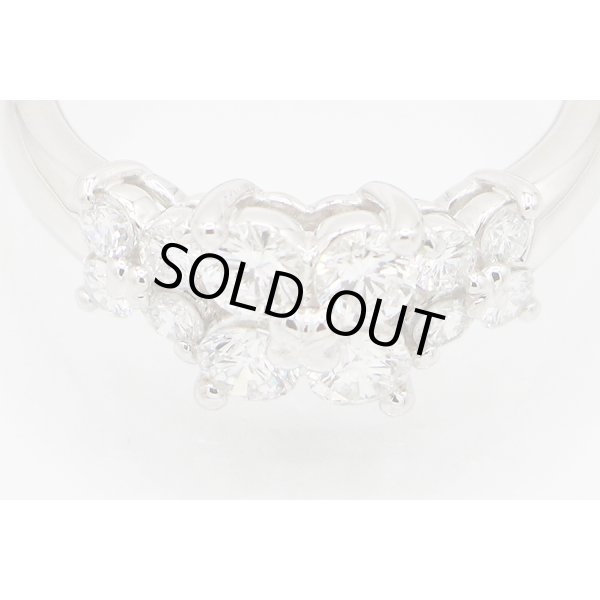 タサキ　PT900 ダイアイリリング 0.87ct 6.10g　拡大