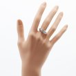 タサキ　PT900 ダイアイリリング 0.87ct 6.10g　装着イメージ