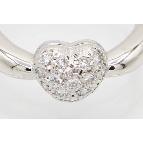 ミキモト　PT950 ダイアイリリング 0.19ct 6.70g　拡大