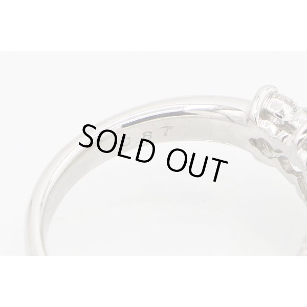 タサキ　PT900 ダイアイリリング 0.87ct 6.10g　刻印(2)