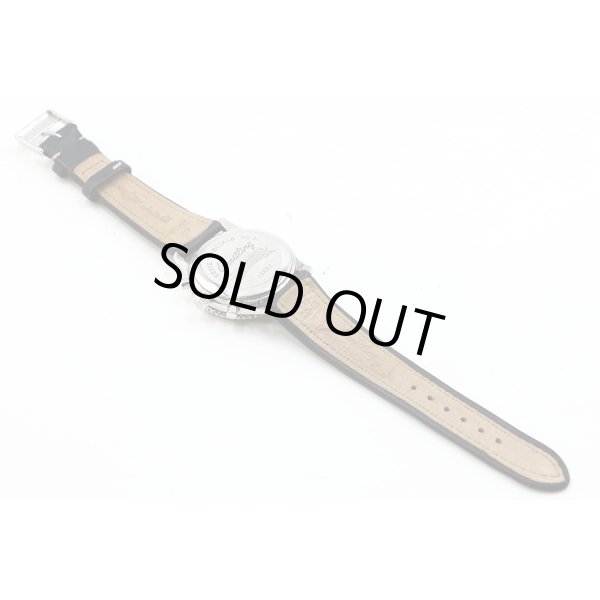 ブライトリング　ナビタイマー　モンブリラン　Ａ３００３０　黒／銀文字盤　革ベルト状態　裏面