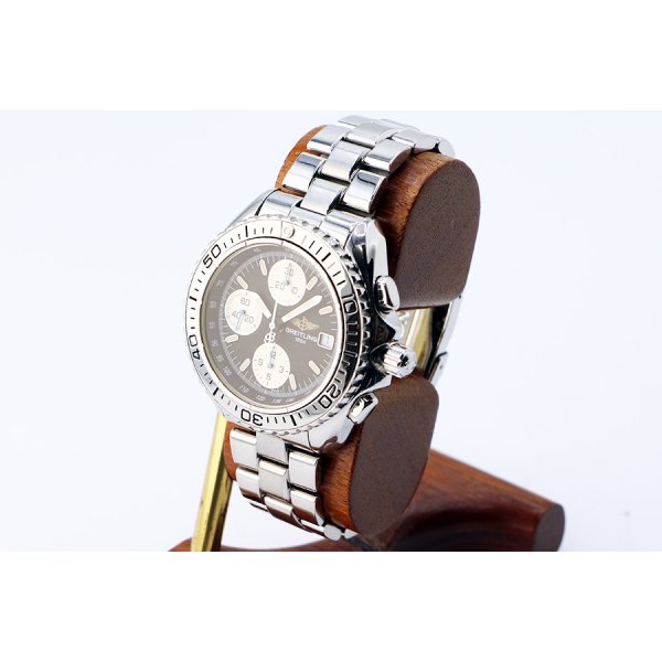 ブライトリング　クロノシャーク　Ａ１３０６１　黒文字盤　銀インダイアル　サイド