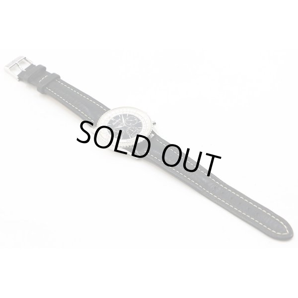 ブライトリング　ナビタイマー　モンブリラン　Ａ３００３０　黒／銀文字盤　革ベルト状態　表面