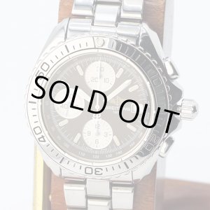 画像: ブライトリング　クロノシャーク　Ａ１３０６１　黒文字盤　銀インダイアル