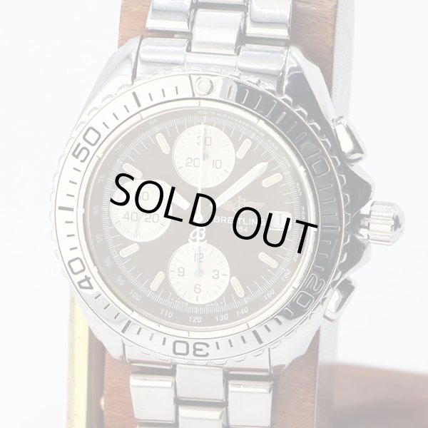 ブライトリング　クロノシャーク　Ａ１３０６１　黒文字盤　銀インダイアル