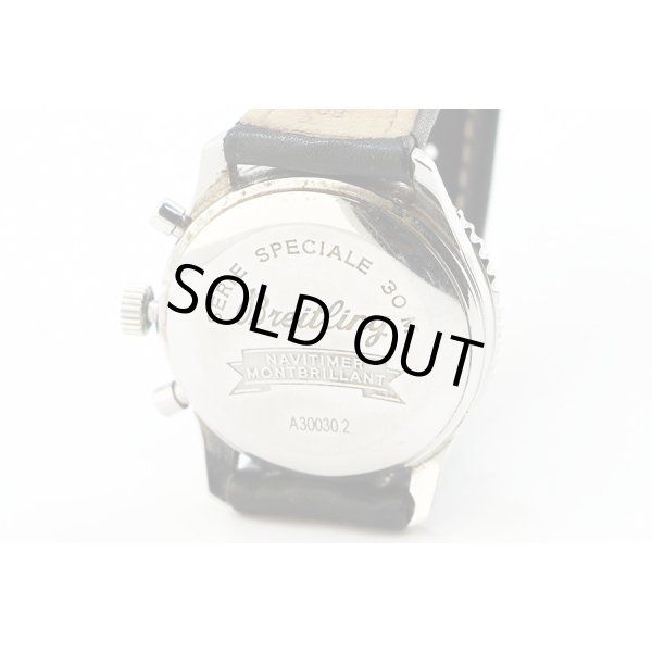 ブライトリング　ナビタイマー　モンブリラン　Ａ３００３０　黒／銀文字盤　裏面拡大