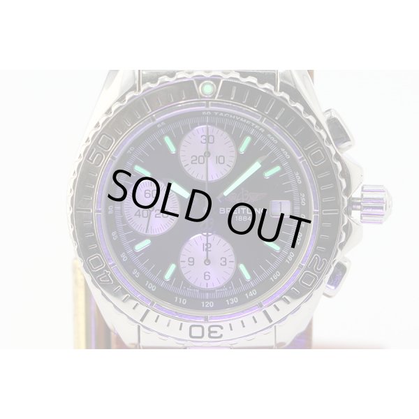 ブライトリング　クロノシャーク　Ａ１３０６１　黒文字盤　銀インダイアル　ライト