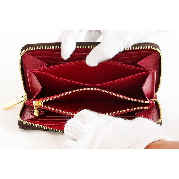 ルイ・ヴィトン　ジッピー・ウォレット M41895 フューシャ　中身