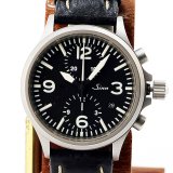 画像: ジン　７５６　クロノグラフ　黒文字盤