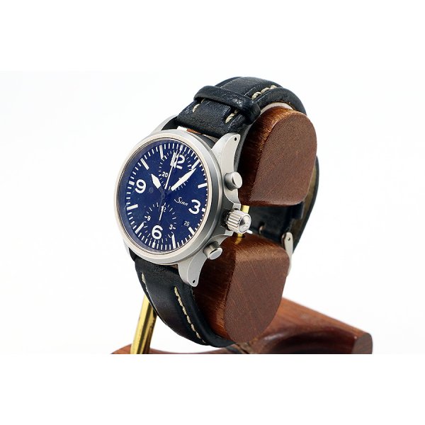 ７５６　クロノグラフ　黒文字盤　サイド