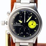 画像: ジン　３５６　ユーロフリーガーIII　黒文字盤　黄色針