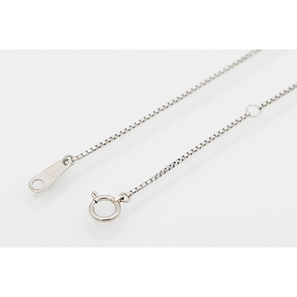 PT900/850 ダイアイリペンダントネックレス 1.08ct 7.90g　留め具外したイメージ